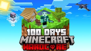 I Spent 100 Days on ONE BLOCK In Minecraft Hardcore Heres What Happened [upl. by Seagraves]