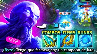 RYZE FULL MANÁ TANK DAÑO Y MOVILIDAD EN UN SOLO CHAMP  GAMEPLAY DIDÁCTICO [upl. by Chil]