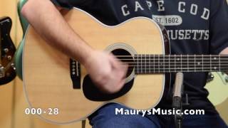 The Martin 0028 vs 00028 at MaurysMusiccom [upl. by Sualkin]