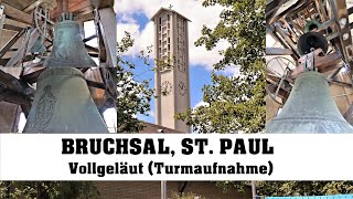 BRUCHSAL D St Paul Vollgeläut Turmaufnahme [upl. by Tamas508]