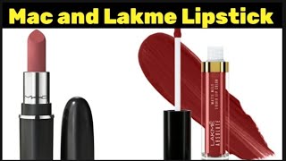 LAKME AND MAC LIPSTICK SHADE RHYTHMIC RED AND RUBY WOO [upl. by Laurel]