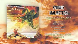 YNGWIE MALMSTEEN  Trilogy Suite Op 5  100 Tempo 240 BPM Backing Track [upl. by Viridissa]