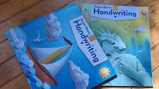 ZanerBloser Handwriting flipthroughvideo homeschoolingmom homeschoolmom homeschooljourney [upl. by Pryce]