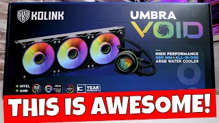 BEST Budget Cooler Kolink Umbra Void ARGB 360 AIO vs 13900k [upl. by Furey613]