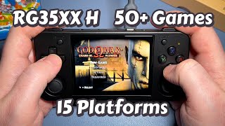 The ULTIMATE RG35XX H Gameplay Compilation  50 Games  15 Platforms  Horizontal Retro Handheld [upl. by Iah]