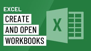 Excel Creating and Opening Workbooks [upl. by Baseler]