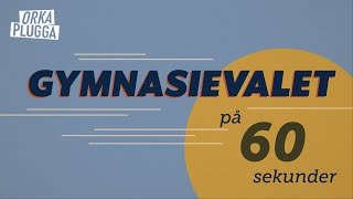 60 SEKUNDER  Så här söker du till gymnasiet [upl. by Czarra31]