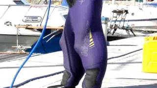 blow up a wet suit part 1 of 4 [upl. by Howard82]