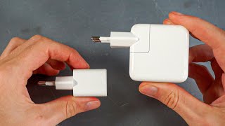 Anker 30W charger VS Apple 30W Charger Size and Weight Comparison [upl. by Eserahc]