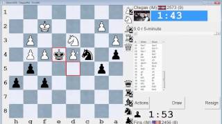 Blitz Chess 71 IM Krivonosov vs IM Bartholomew Exchange Slav [upl. by Enrahs]