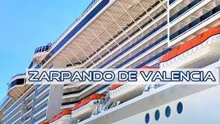 MSC Grandiosa zarpando de Valencia [upl. by Thorwald890]