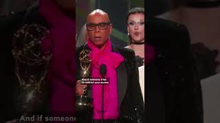 RuPaul Speaks Up For Drag Performers at the Emmys [upl. by Ettedualc]