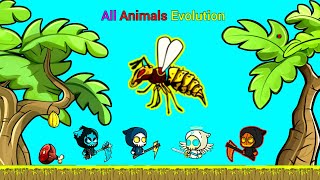 All Animals Evolution With Fighter Reaper EvoWorldio [upl. by Reade972]