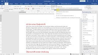 Formatvorlagen richtig verwenden – WordTutorial [upl. by Suneya507]