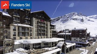 Flanders Ski Hotel  Le Divas in TignesVal Claret  Frankrijk [upl. by Yttak]