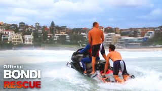 Bra Boy Jesse gets rescued from Jetski  Bondi Rescue S7 [upl. by Norret]