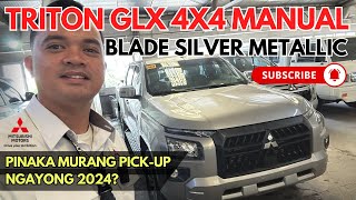 THE MOST AFFORDABLE AND REASONABLE PRICE PICK UP NGAYON SA PHILIPPINES 2024 TRITON GLX 4X4 MT [upl. by Levina]