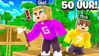 50 UUR OVERLEVEN In De JUNGLE Minecraft Survival [upl. by Atteynad]