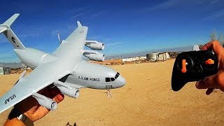 C17 Gyro Stabilized RC Airplane Flight Test Review [upl. by Ebeohp35]