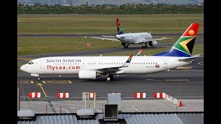 South African Airways  Boeing 737  Johannesburg to Durban  December  2009 [upl. by Nivra174]