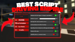 The BEST Driving Empire Script Autofarm 10M AN HOUR [upl. by Ashlee]