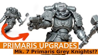 Kitbashing Primaris part 1 swapping heads shoulder pads and arms [upl. by Nyrol]