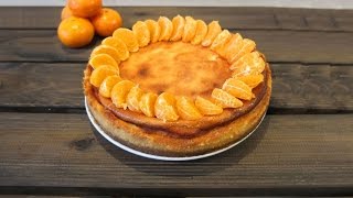 TARTA  TORTA o PASTEL de MANDARINA😍😋 Receta de postre cítrico RECETA 39 [upl. by Anegue]