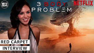 Eiza González  3 Body Problem UK Premiere Red Carpet Interview [upl. by Nnahaid]