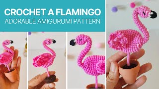 Crochet a Flamingo – Adorable Amigurumi Pattern [upl. by Eceinal353]