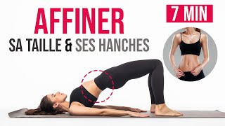 14 exercices pour AFFINER LA TAILLE ventre plat et LES HANCHES rapidement 7 min [upl. by Eidnar]