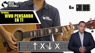 Cómo tocar Vivo Pensando En Ti de Felipe Pelaez Ft Maluma en Guitarra  Tutorial  PDF GRATIS [upl. by Camila43]