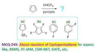 MCQ249 CF bond formation by pyrolysis by Dr Tanmoy Biswas Chemistry The Mystery of Molecules [upl. by Wellington]