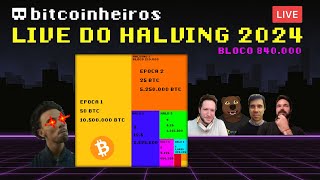 Live do Halving 2024  Bloco 840000 [upl. by Idhem148]