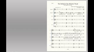 The Ballad of the Witches Road SSAA w Piano [upl. by Yelhs]