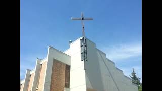 Campane elettroniche della chiesa della S Madre di Dio Macerata  Angelus del tempo di Pasqua [upl. by Ahsit]