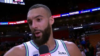 Rudy Gobert after win We sat down at halftime and said lets be physical [upl. by Kavita]