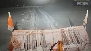 ❄️First snow plowing of the season  Unimog U 400 [upl. by Olga]