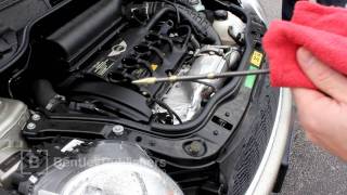 MINI Cooper R56 R55 R57 20072011  How to check engine oil level  DIY Repair [upl. by Lammaj]