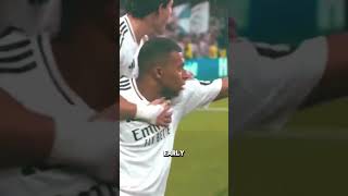 Kylian mbappe scored an incredible goal and Real Madrid won the match football futbolsoccer [upl. by Bruni591]