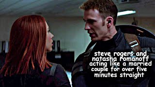 steve rogers and natasha romanoff acting like a married couple for over 5 minutes straight [upl. by Enneiviv232]