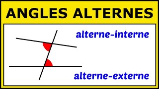 Reconnaître des Angles alternesinternes et alternesexternes [upl. by Ecnarolf174]