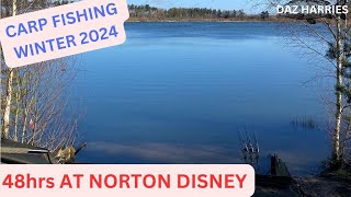 48hrs CARP FISHING AT NORTON DISNEY PLUS A HANDY SOLID BAG TIP carpfishing2024 wintercarpfishing [upl. by Ateekan244]