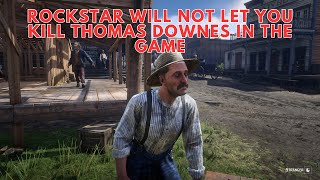 What If You Try To Kill Thomas Downes Before The Mission In Red Dead Redemption 2 [upl. by Meares]