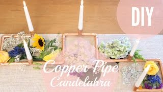 DIY COPPER CANDLE HOLDER amp WEDDING CENTERPIECE  KATIE BOOKSER [upl. by Googins]