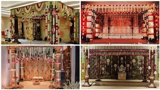 Beautiful Wedding Mandapam Decoration Ideas 2023 Wedding Stage Decorations  Muhurtham Stage Decor [upl. by Hein]