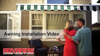 Advaning Awning  How to Install a Retractable Awning [upl. by Notxap131]