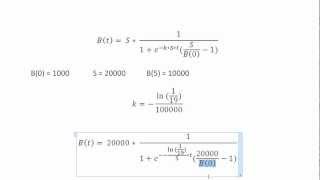 Mathe Oberstufe Part 51 Logistisches Wachstum [upl. by Iidnarb]