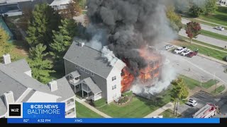 Community coming together after threealarm fire destroys Laurel apartment building [upl. by Theron]