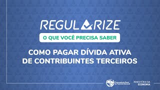 Como pagar a dívida ativa da União de contribuintes terceiros [upl. by Lida609]