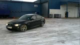 BMW e90 320d drift on ice [upl. by Sedberry609]